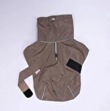 Pawstar Kahverengi Colombia Prime Su Geçirmez Orta-Büyük Irk Köpek Pratik Yağmurluk