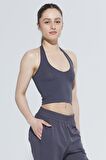 Lotus Boyundan Bağlamalı Örme Crop Body