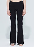 Comm-Ci Siyah Kadın Bol Paça Büyük Beden Pantolon 1101