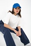 Fabriel Kısa Kollu Rahat Kesim Örme Crop T-Shirt