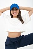 Fabriel Kısa Kollu Rahat Kesim Örme Crop T-Shirt