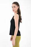 Rochel V Yaka Kolsuz Örme T-Shirt