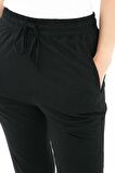 Esme Cepli Paçası Lastikli Rahat Kesim Pantolon