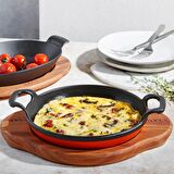 Voeux Elegance Döküm Yuvarlak Sahan 22 cm Siyah ve Nihale