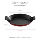 Voeux L'Amour 20 cm Yanmaz/Yapışmaz Döküm Sahan Tava