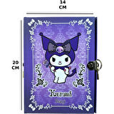 Kuromi Kilitli Defter 80 Yaprak Mavi- 14 x 20 cm