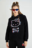 Lisanslı Baskılı 3D Kapüşonlu Kalın Sweatshirt