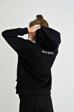 Lisanslı Baskılı 3D Kapüşonlu Kalın Sweatshirt