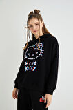 Lisanslı Baskılı 3D Kapüşonlu Kalın Sweatshirt