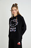 Lisanslı Baskılı 3D Kapüşonlu Kalın Sweatshirt