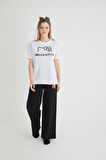 Lisanslı Baskılı Basic T-shirt Relaxed Kalıp Pamuk