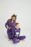 Kız Çocuk Kız Uzun Kol 100% Pamuklu Pijama Takımı