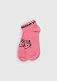 Pembe  Hello Kitty Pembe Patik Çorap 31-34