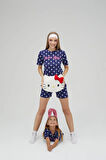 Kız Çocuk Kısa Şortlu Pamuklu Pijama Takımı