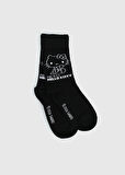 Siyah  Hello Kitty Siyah Soket Çorap 31-34