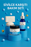 Anti-Akne Cilt Bakım Seti - Sivilce Karşıtı Krem, Serum ve Sabun 3'lü Etkili Set