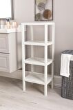 4 Floor Shelf 4 Katlı Düzenleyici Raf Ünitesi, Kitaplık, Banyo, Mutfak Rafı. Ayakkabılık, Organizer