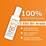 Dermaderm SPF 50+ Lekelere Özel Güneş Kremi 100 gr Yağsız Yüz ve Vücut Güneş Kremi 