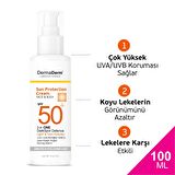 Dermaderm SPF 50+ Lekelere Özel Güneş Kremi 100 gr Yağsız Yüz ve Vücut Güneş Kremi 