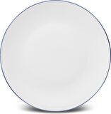 Karaca Milano Opal Cam Blue Rim Pasta Tabağı 22 cm