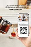 Çaysever Robotea Connect 3 in 1 Konuşan Otomatik Cam Çay Makinesi Su Isıtıcı ve Filtre Kahve