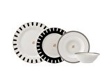 Karaca Elegance Bone 50.Yıl İmza Koleksiyonu Kore 24 Parça 6 Kişilik Yemek Takımı