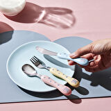 Karaca Safari 3 Parça Çocuk Çatal Kaşık Bıçak Seti