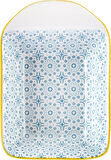 Karaca Floral Mavi Rectangle Çerezlik/sosluk 10 Cm