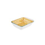Karaca Floral Sarı Rectangle Çerezlik/Sosluk 10 cm