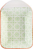 Karaca Floral Yeşil Rectangle Çerezlik/sosluk 10 Cm