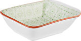 Karaca Floral Yeşil Rectangle Çerezlik/sosluk 10 Cm