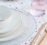Karaca Yemek Takımı 24 Parça 6 Kişilik Leon Rose Gold