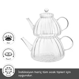 Karaca Lori Borosilikat Mini Cam Çaydanlık 0,6L & 1,2L