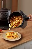 Karaca Air Pro Cook Xl 2 In 1 Konuşan Airfryer Fritöz Black Chrome 4 Kişilik