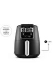 Karaca Air Pro Cook Xl 2 In 1 Konuşan Airfryer Fritöz Black Chrome 4 Kişilik