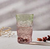 Karaca Glacier Tekli Meşrubat Bardağı Kırmızı Yeşil 383 ml