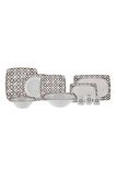 Dulcie 57 Parça 12 Kişilik New Bone Kare Yemek Takımı