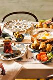 Flevo Porselen 26 Parça 6 Kişilik Kahvaltı/servis Takımı