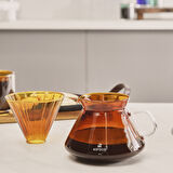 Karaca Winx Borosilikat Cam Dripper/Filtre Kahve Demleme Ekipmanı Orange 650 ml