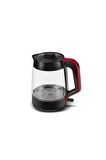 Glass Tea Xl 2 In 1 Cam Su Isıtıcı & Çay Makinesi Kırmızı