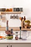 Mastermaid Prosteel Cam Mutfak Robotu Uzun Blender Ayaklı 6 Bıçaklı 2500 W Rosegold