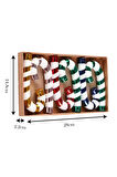 Karaca Home New Year Candy Stick Ağaç Süsü Seti 6 Parça 14 cm