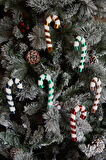 Karaca Home New Year Candy Stick Ağaç Süsü Seti 6 Parça 14 cm