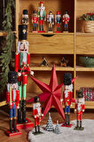 Karaca Home New Year Yılbaşı Nutcracker With Red Hat 25 Cm