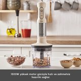 Karaca Mastermaid Prosteel Blender Seti Soft Cream-Inox 1500W