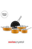 Karaca Swiss Crystal Mastermaid 9 Parça Tencere Seti Yellow