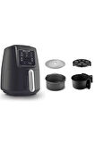 Karaca Air Pro Cook 3 In 1 Xl Ev Yemeği, Közleme, Sulu Yemek Tencereli Airfryer Black Shine 4 Kişilik