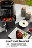 Karaca Air Pro Cook 3 In 1 Xl Ev Yemeği, Közleme, Sulu Yemek Tencereli Airfryer Black Shine 4 Kişilik