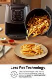 Air Pro Cook 3 In 1 Xl Ev Yemeği, Közleme, Sulu Yemek Tencereli Airfryer Black Silver