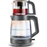 Karaca Glass Tea XL 35 Bardak Renkli Camlı Çay Makinesi Opal